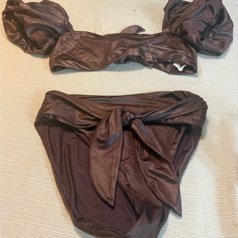 Agua Bendita Dark Brown Swimwear